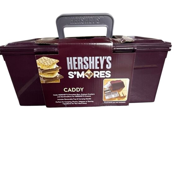 NWOT Hershey's S'mores on the Go Camping Picnic Caddy Portable Storage Container - Picture 4 of 11